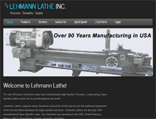Tablet Screenshot of lehmannlathe.com